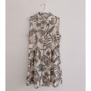 LAURA BIANCHI Italian Linen Shirt Dress | M